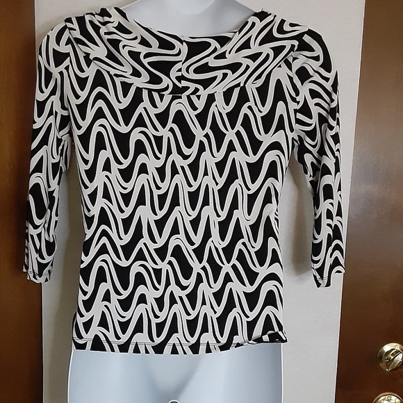 RAFAELLA/JERSEY BLOUSE/MEDIUM - Picture 3 of 9